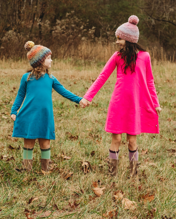 Girls long clearance sleeve yellow dress