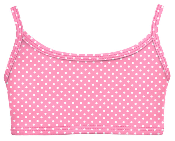 Pink And White Polka Dotted Nano Single Hook Bra, Size: 28-40 at