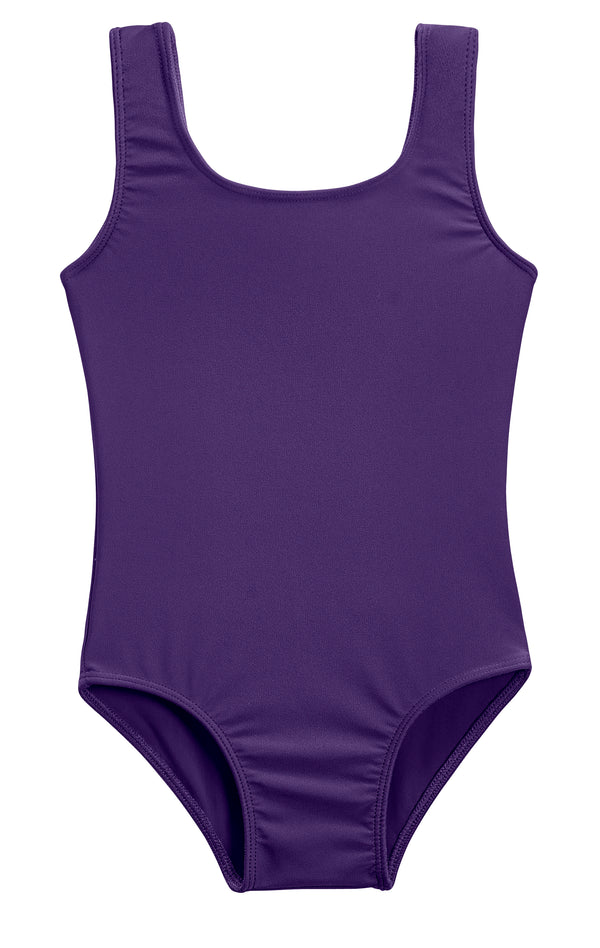 Girls UPF 50 One Piece Swimsuit Purple City Threads USA