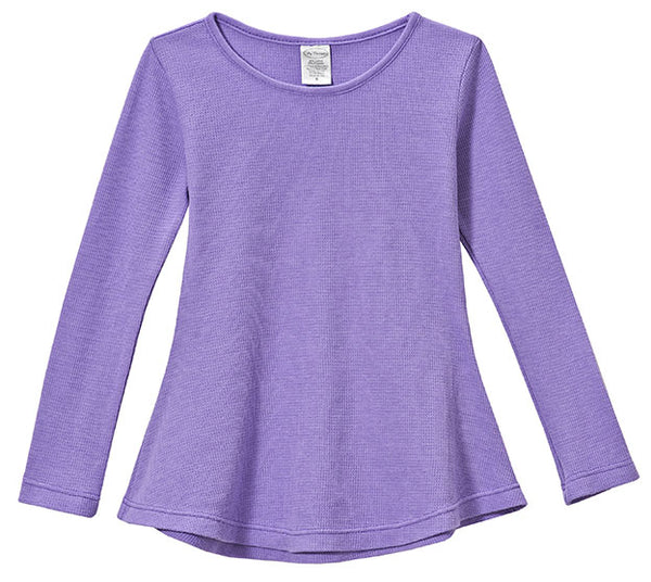 Girls Thermal Long Sleeve Tunic Shirt Cotton Polyester Blend 50/50 - City  Threads USA