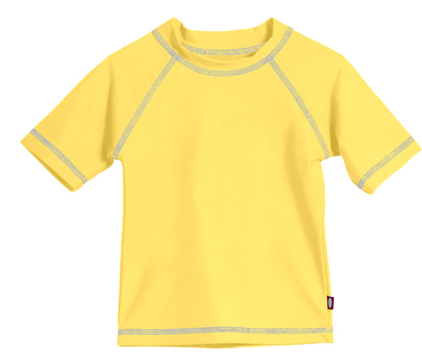Kids Safety Yellow Swim Shirt | Shark Youth Long Sleeve Sun Shirt Small / Safety Yellow