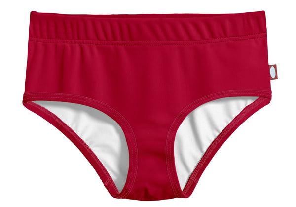 Swimsuit Shorts Slim Swim Briefs Fast Drying Skin Friendly Sweat Absorption  Lightweight Square Leg Suit Good Fit for Girls Wine Red XL 