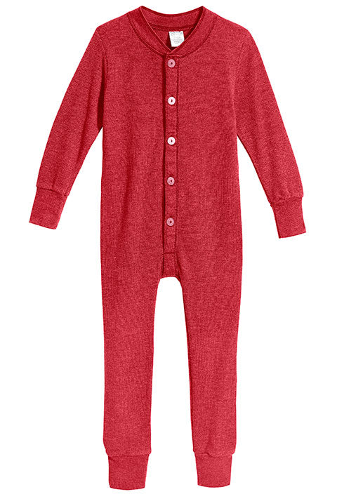 Soft Thermal One-Piece Union Suit | Red - City Threads USA