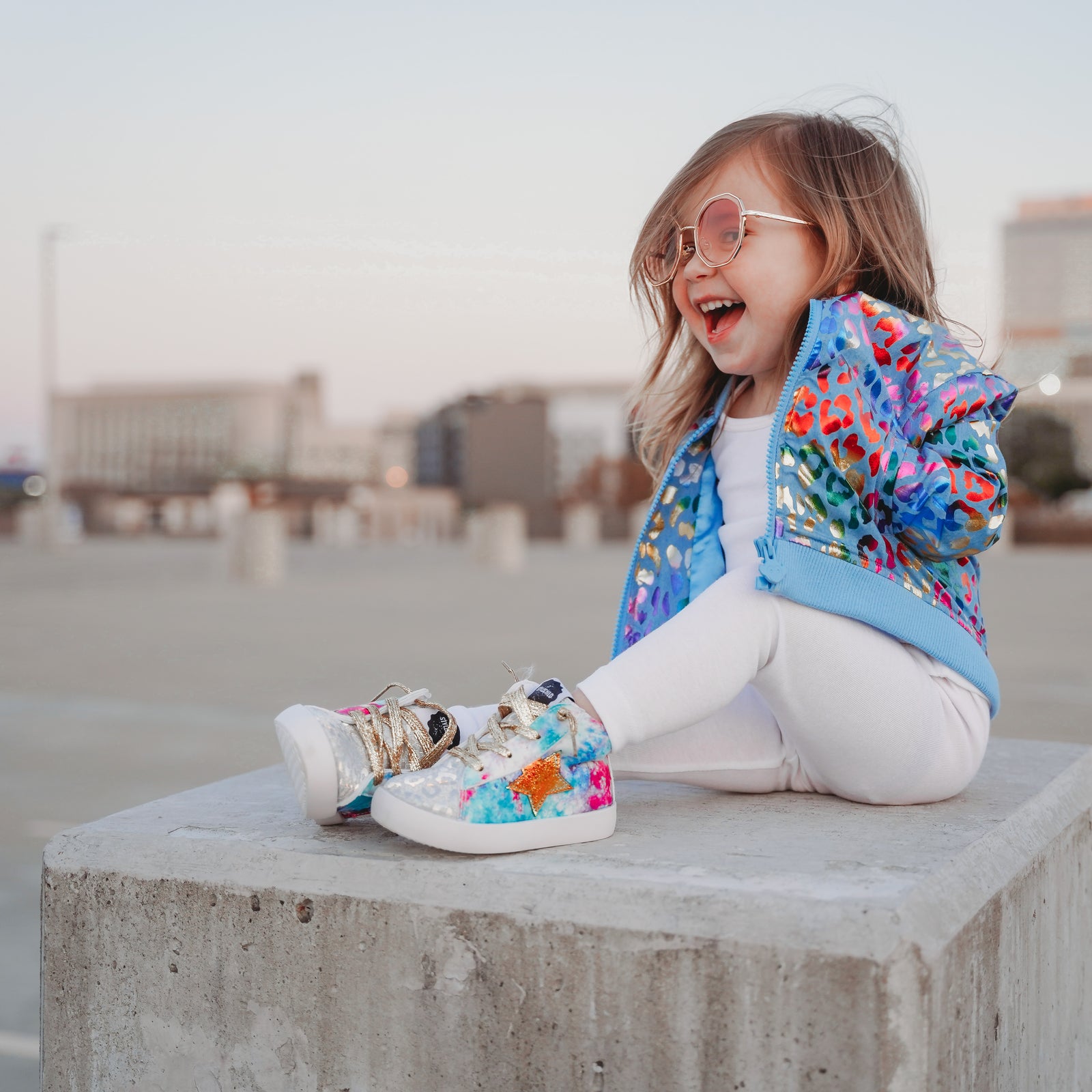 Girls Leggings & Bike Shorts - Made in the USA  City Threads Tagged  color_White - City Threads USA