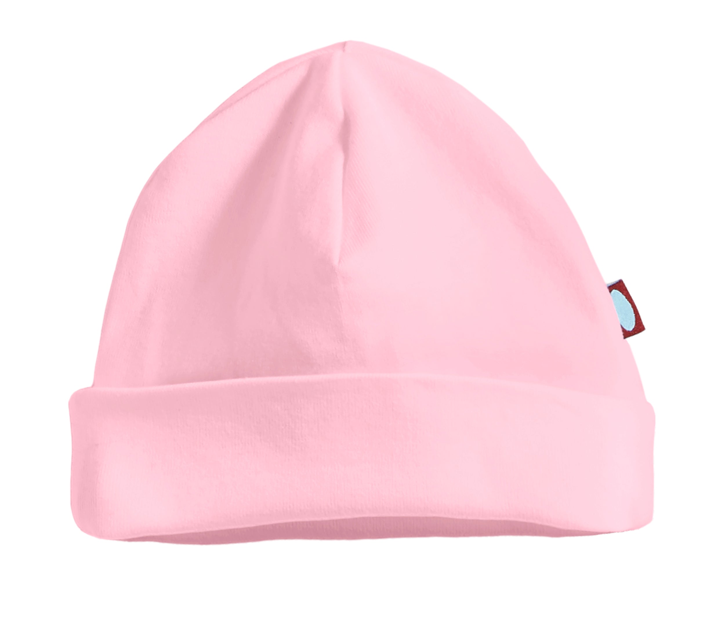 Super-Soft Organic Cotton Baby Rib Beanie Hat| Bright Light Pink