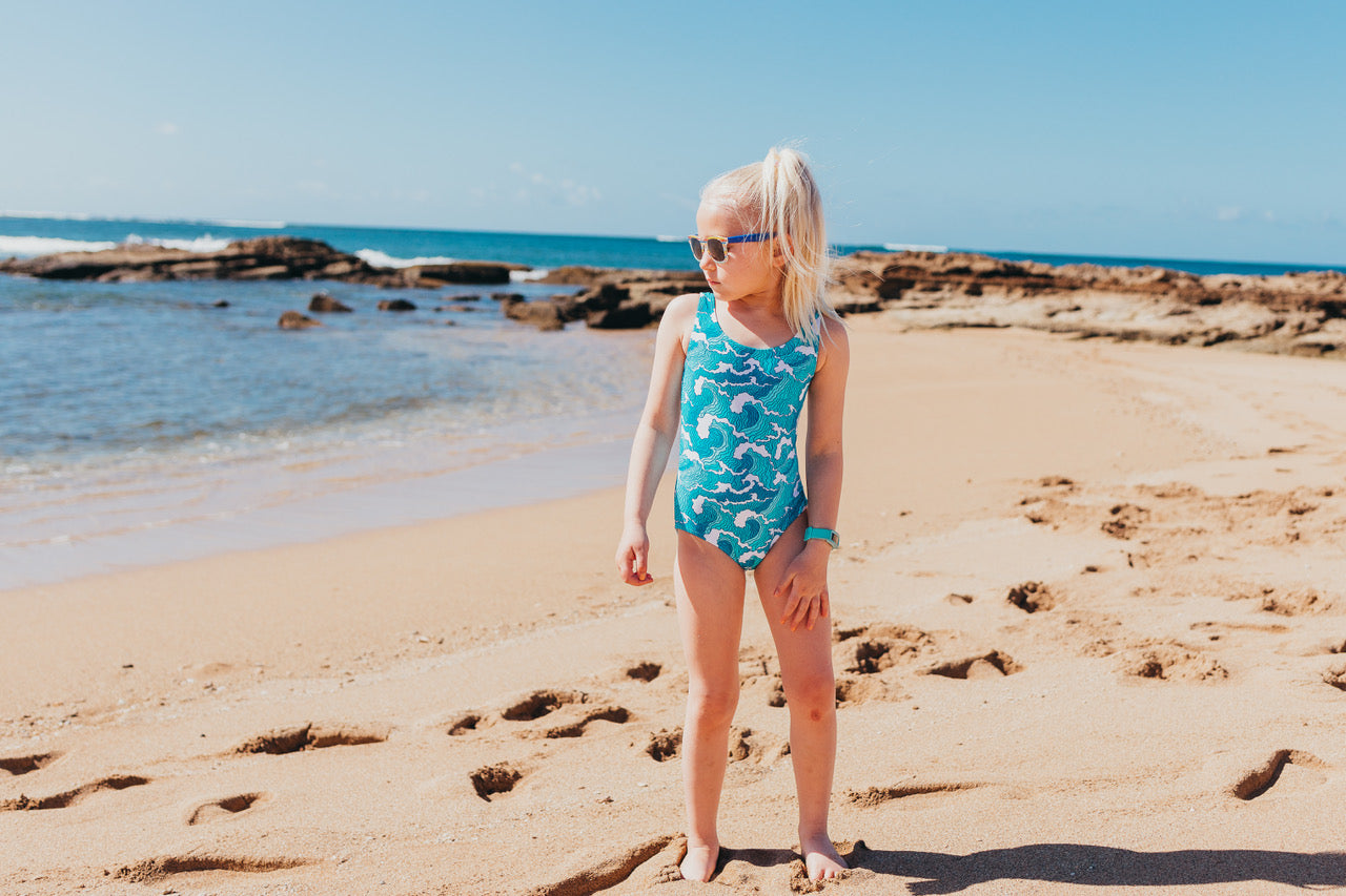 The best age-appropriate bikini swimsuits for little girls. As in