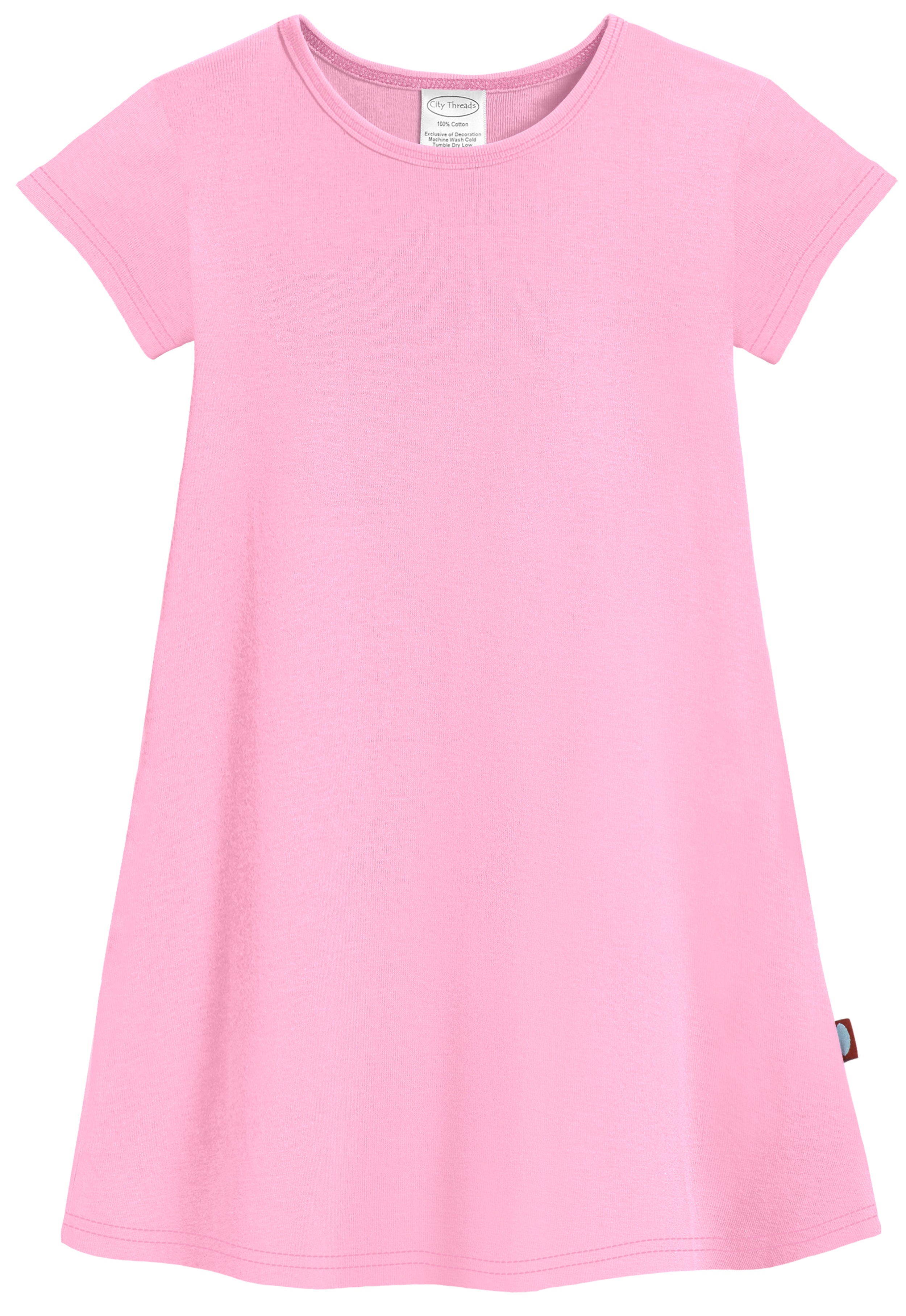 Women's Plain Pink Organic Cotton T-Shirt