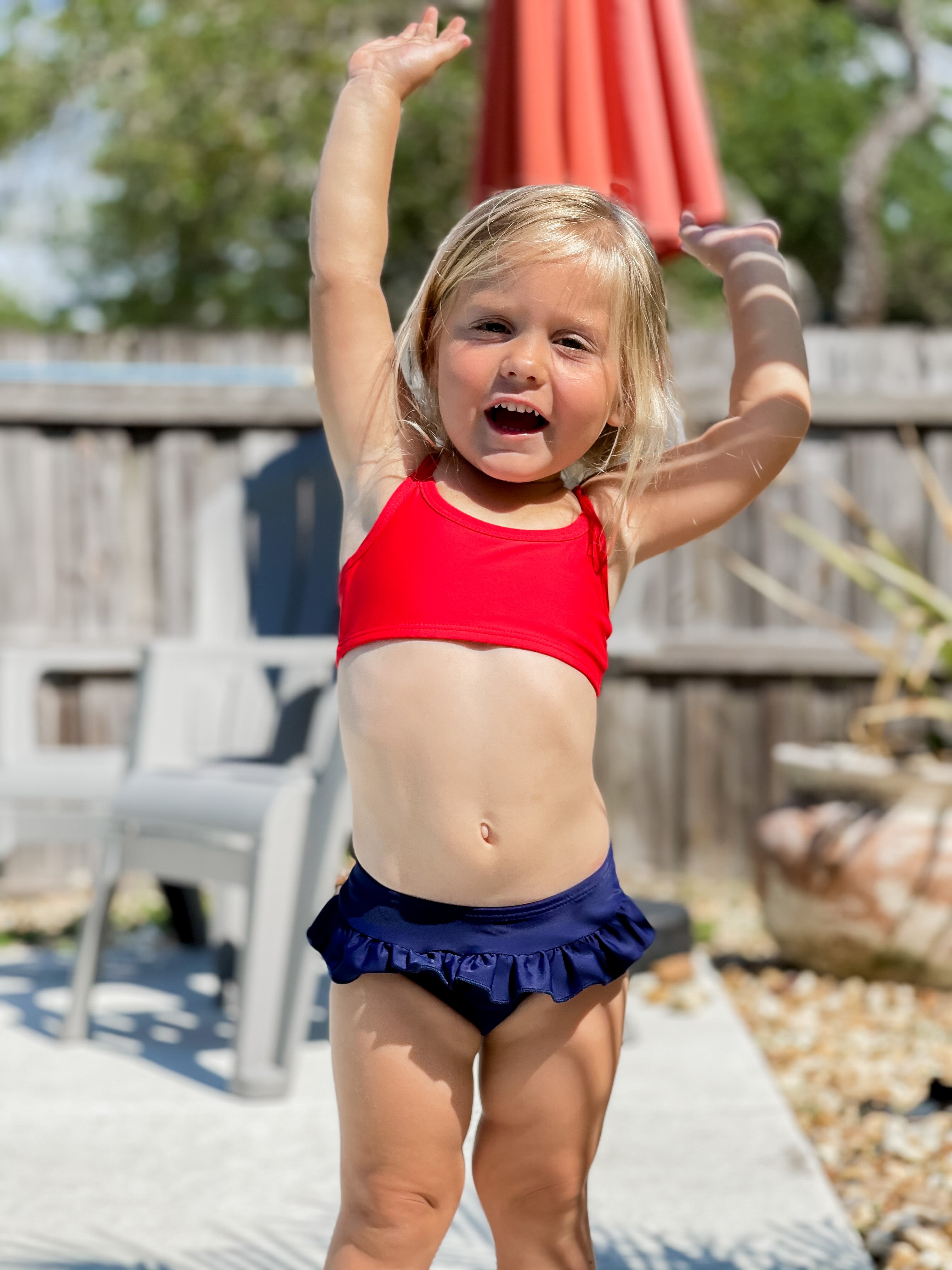 Girl swimming bikini on sale