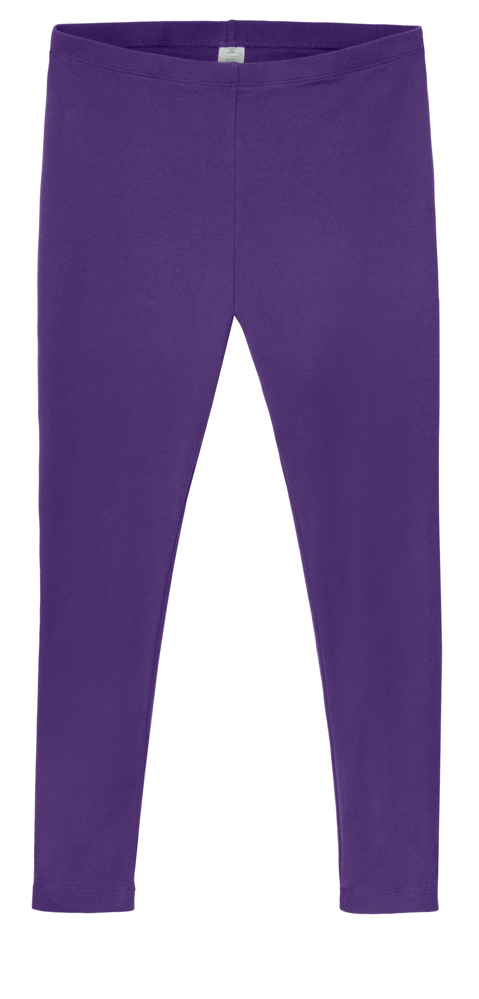 Women's Soft 100% Cotton Petite Leggings | Purple