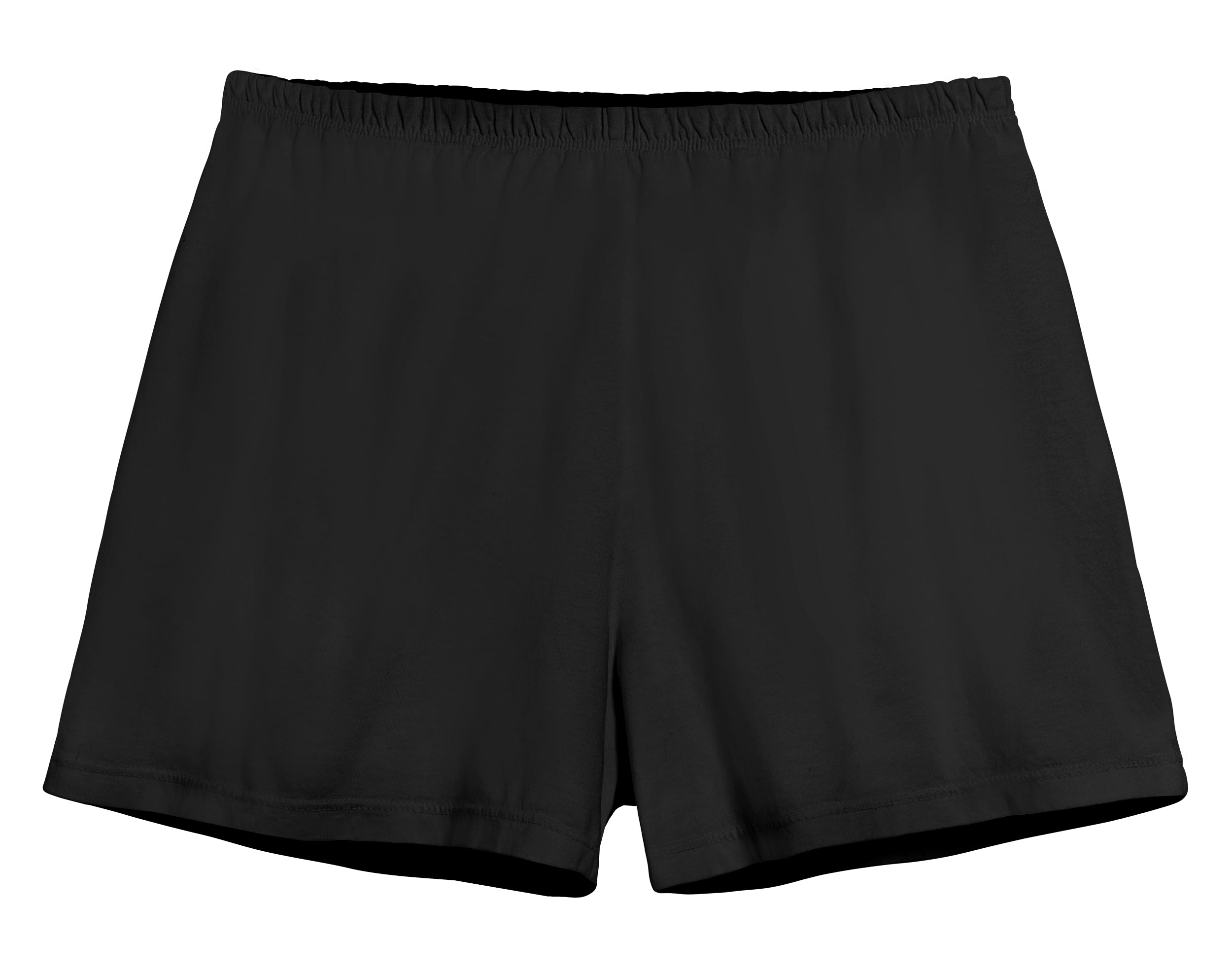 Women's Soft Cotton Comfy Knit Lounge Shorts | Black