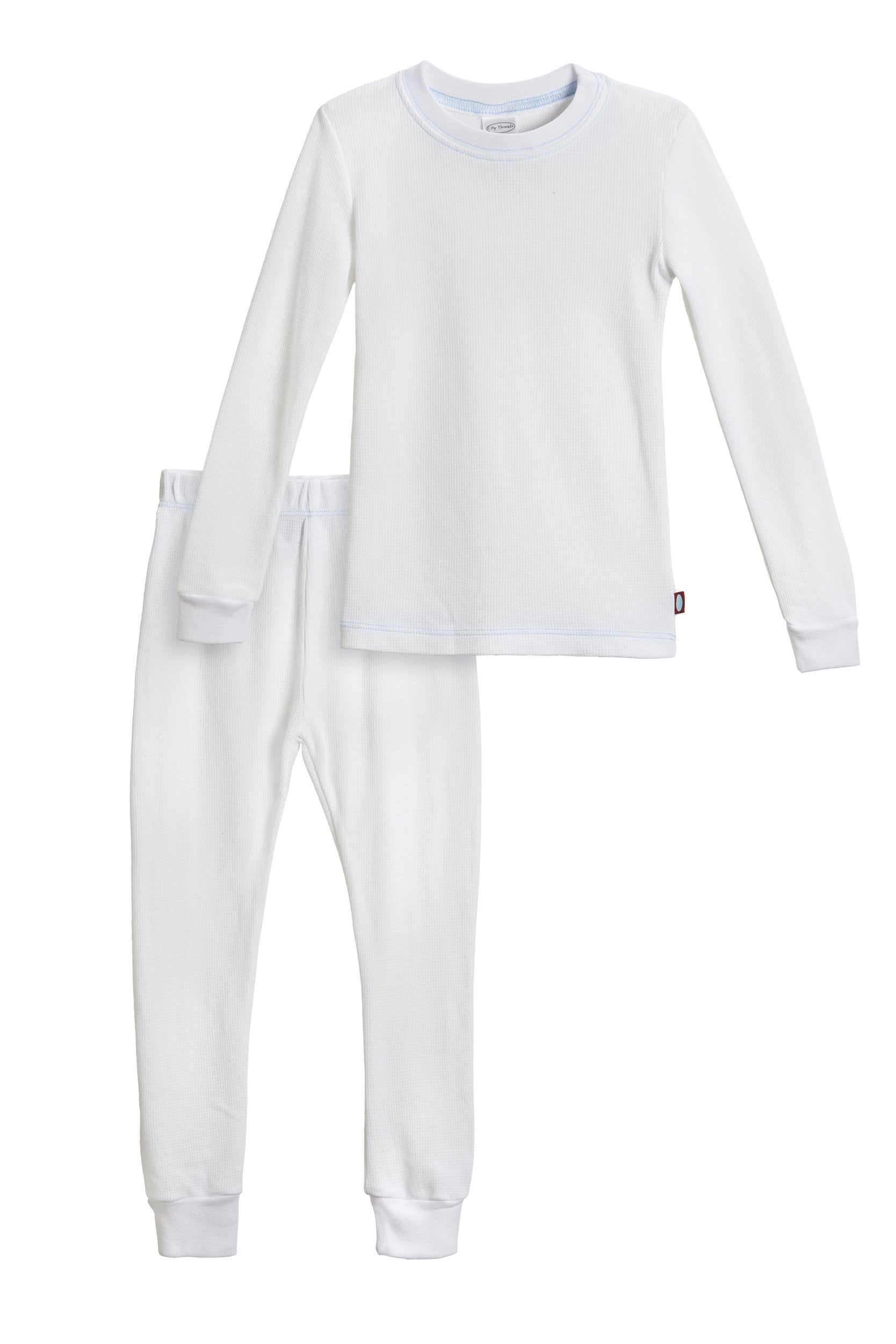 Mens White 2 Pack Cotton Blend Thermal Underwear Long Johns