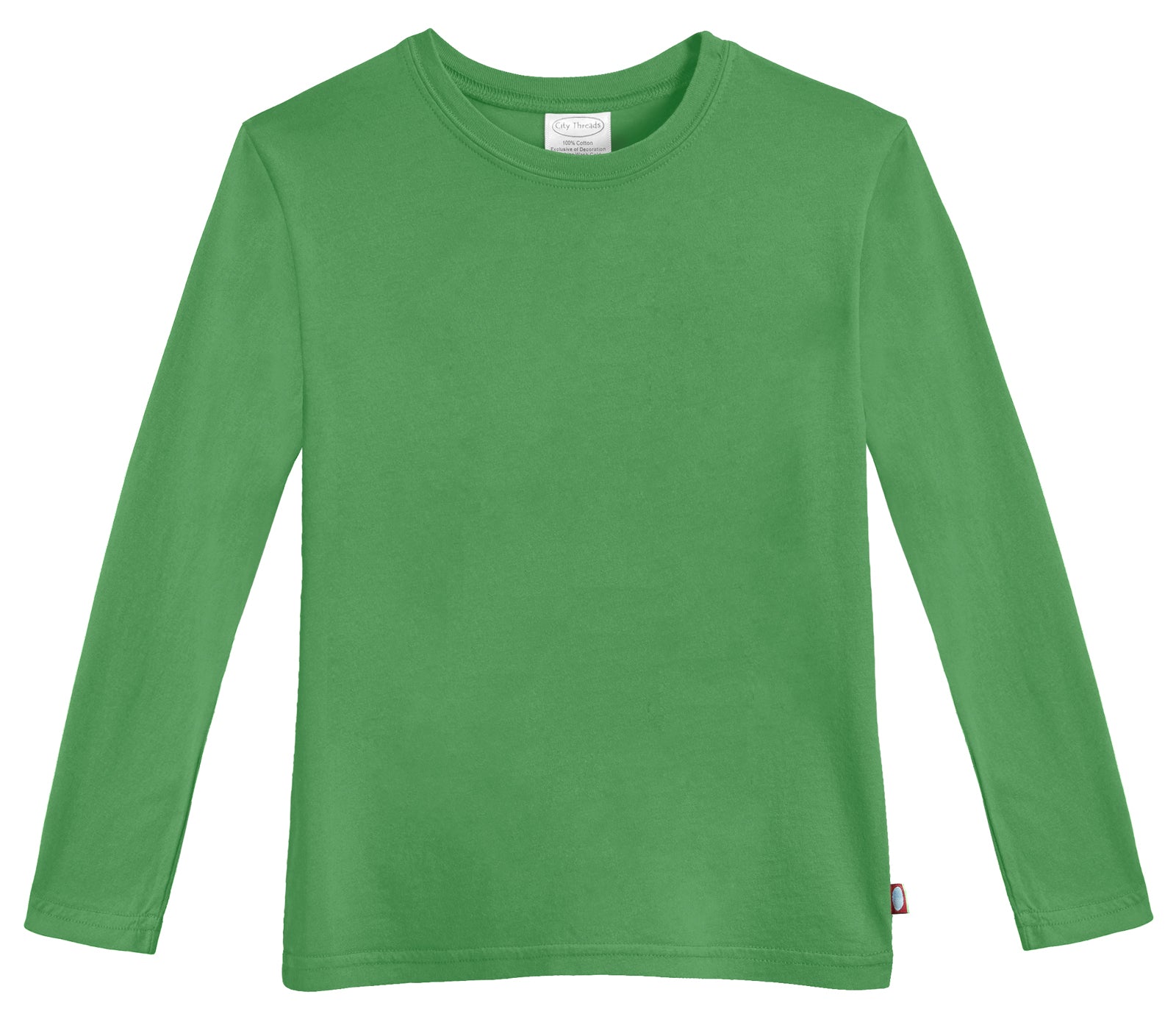 Kid's T-Shirt Green Cotton Jersey