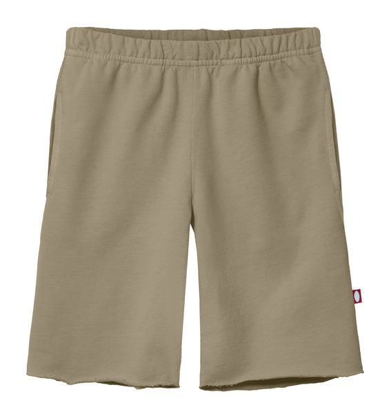 Boys Amazingly Soft Cotton Lightweight Fleece Shorts | Dark Khaki