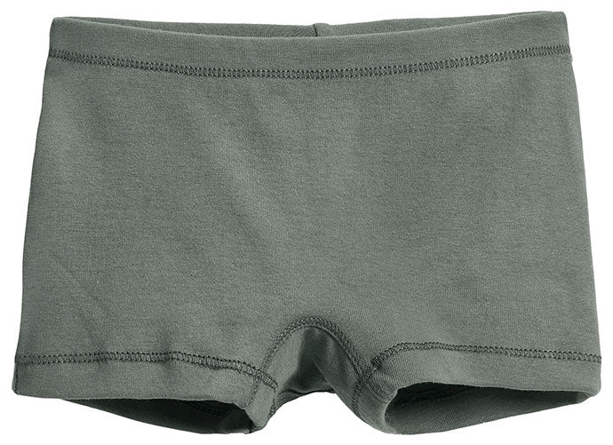 Girls Cotton Boy Shorts Underwear | Charcoal - City Threads USA