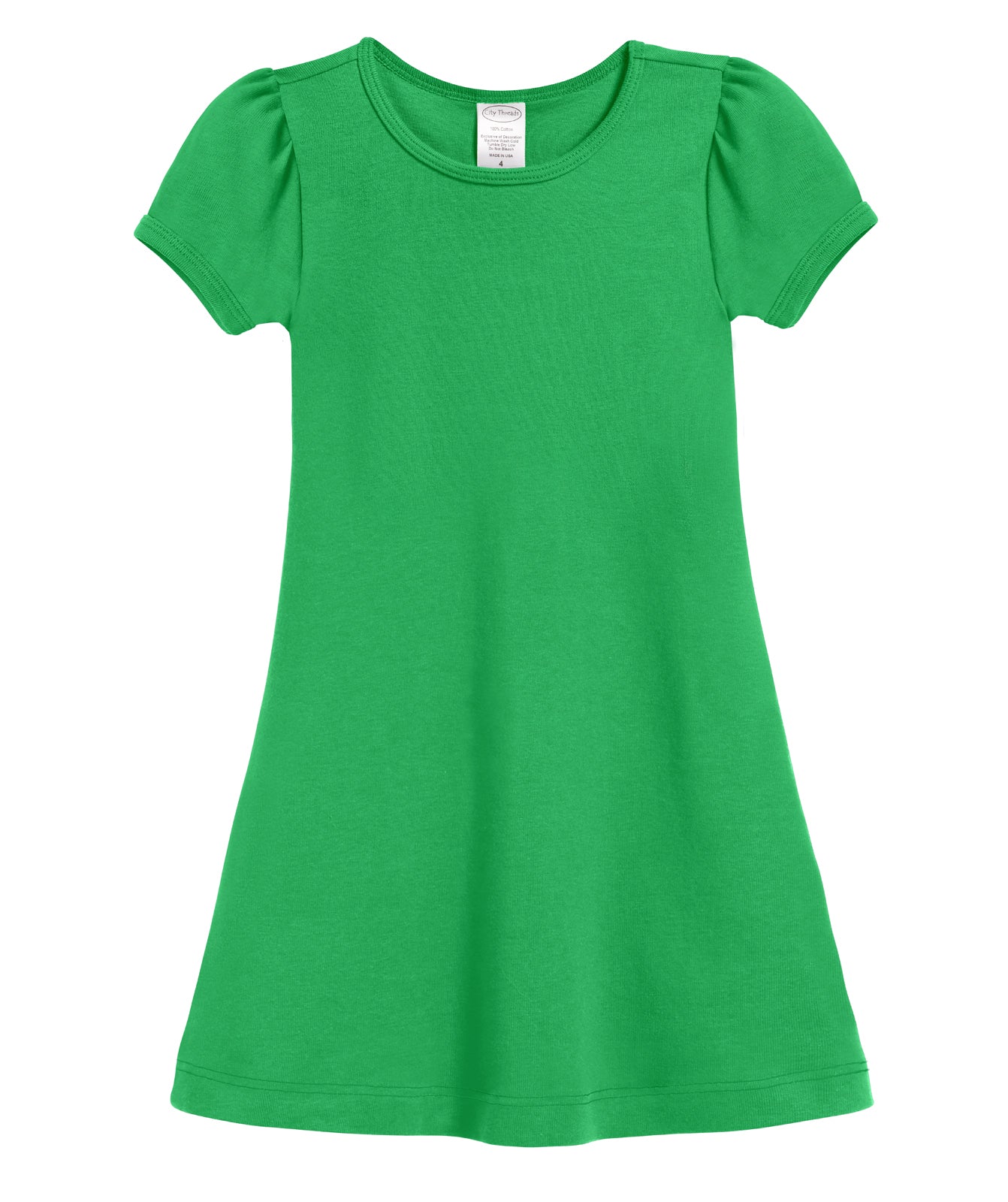 Green short sleeve dress sale