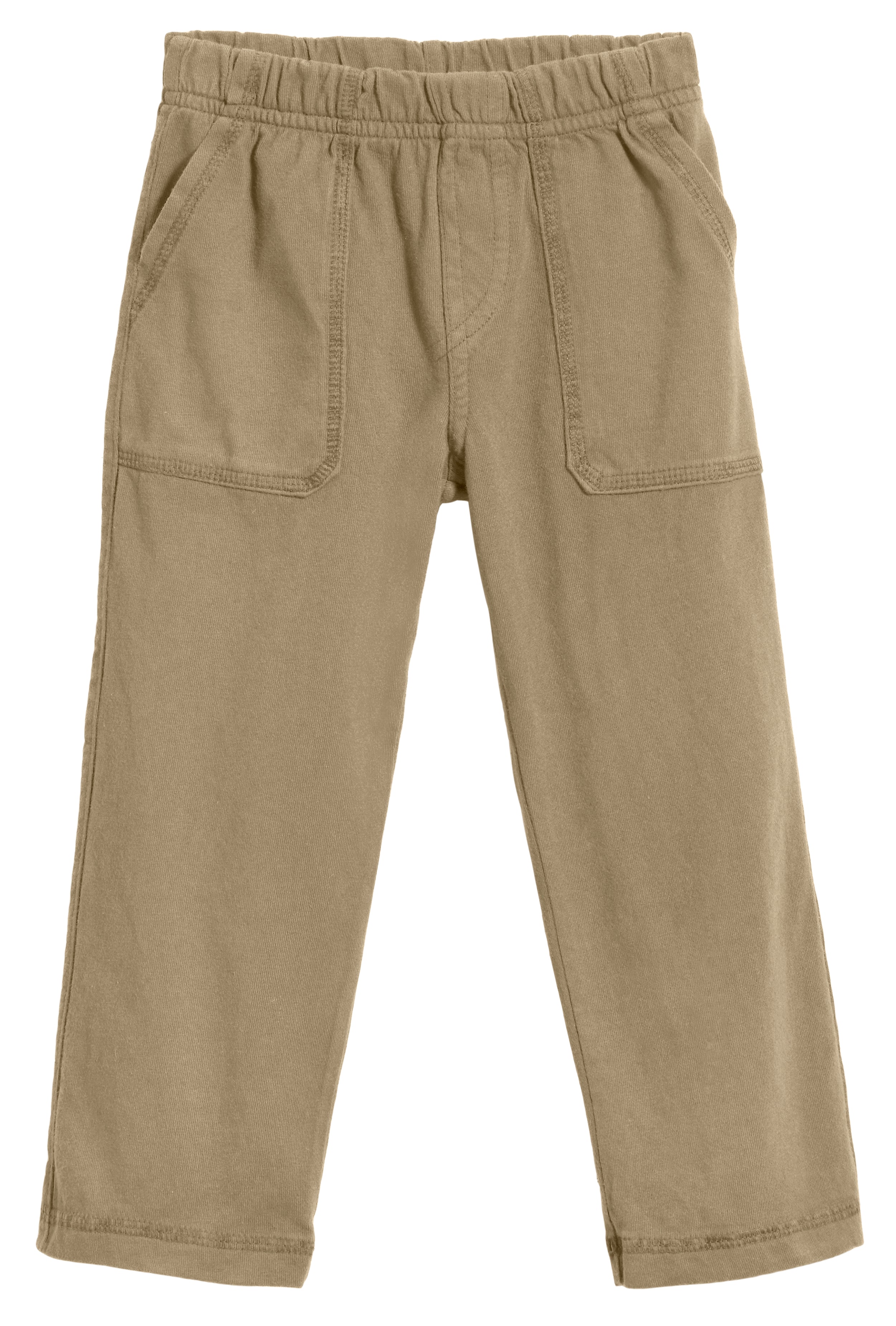 Boys Soft Cotton UPF 50+ 3-Pocket Jersey Pants | Dark Khaki