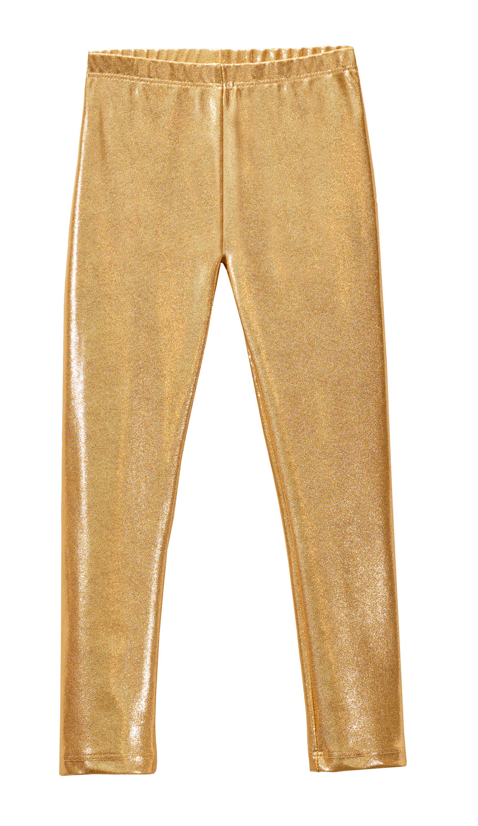 Womens Gold Metallic Cotton Pants