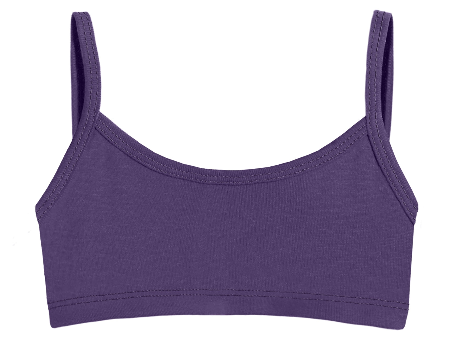 Cotton Girls Beginner Training Sports Teenager Bra - Wide Strap - Regular  Fit 14-16 Years Purple
