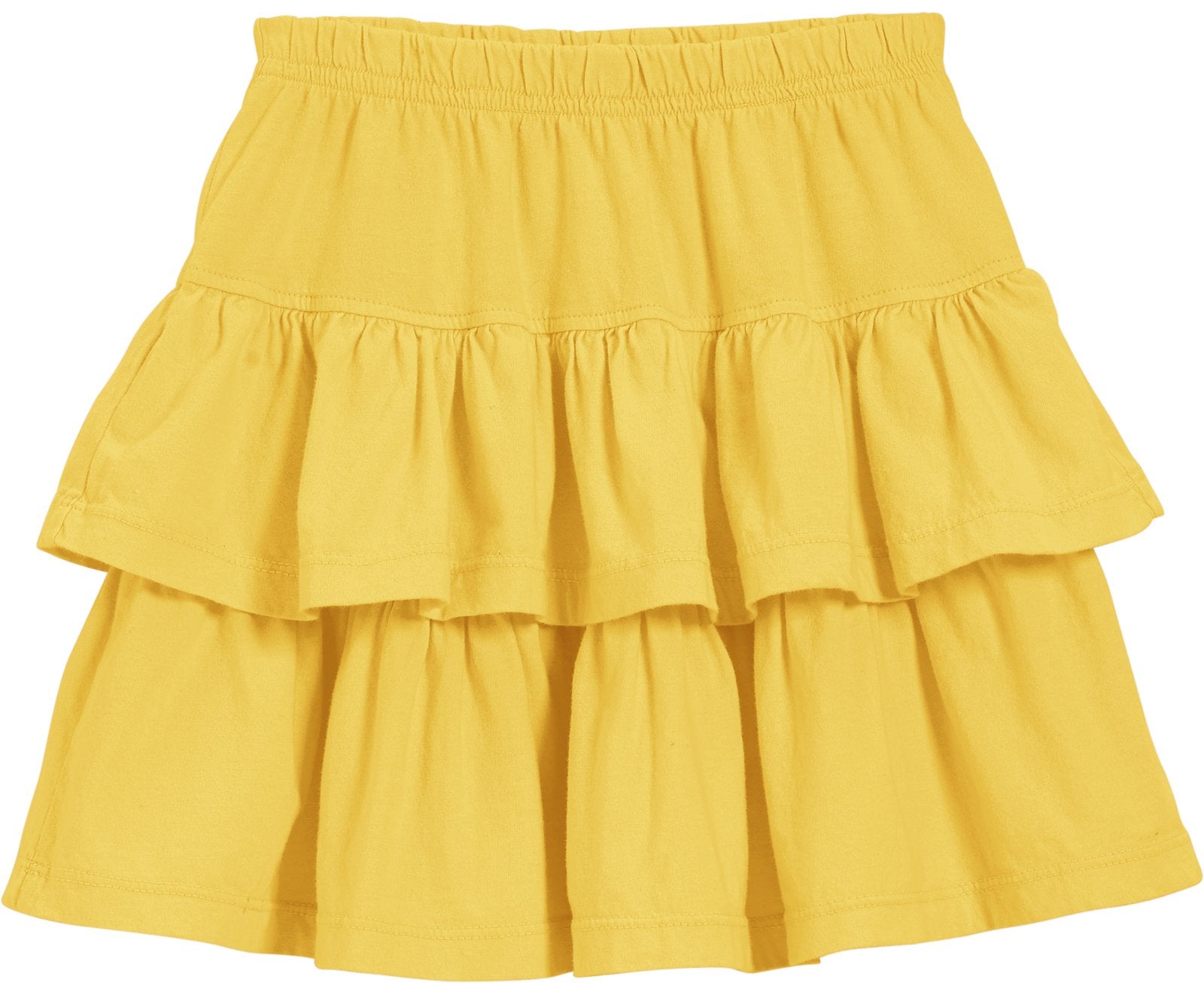 Girls Soft Cotton Jersey Tiered Threads USA City Skirt 