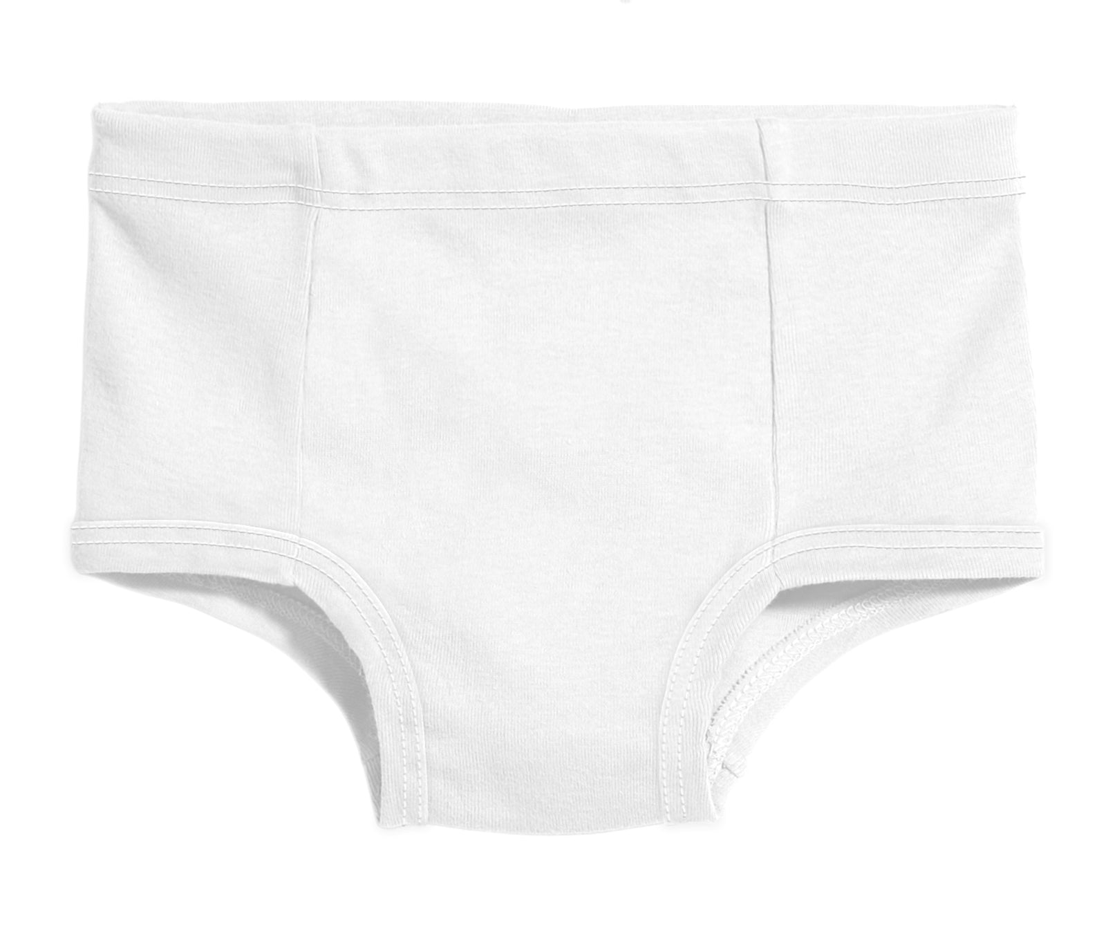 Boys and Girls Soft Cotton Simple Brief | White